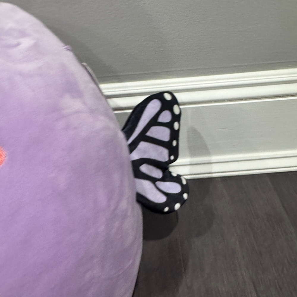 NWT Squishmallows 16in Lavender Butterfly Soft Plush Pillow Stuffed Animal Girl - Picture 4 of 7